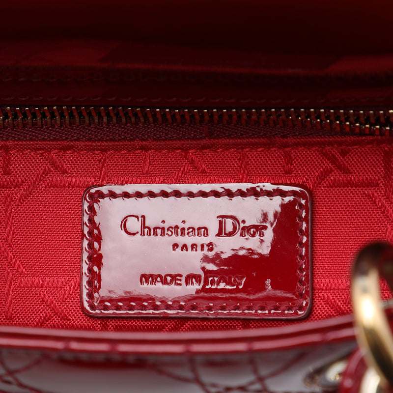Mini Patent Cannage Lady Dior - Image 5