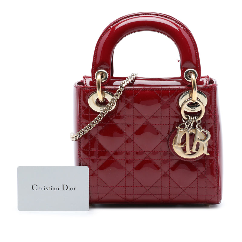 Mini Patent Cannage Lady Dior - Image 7