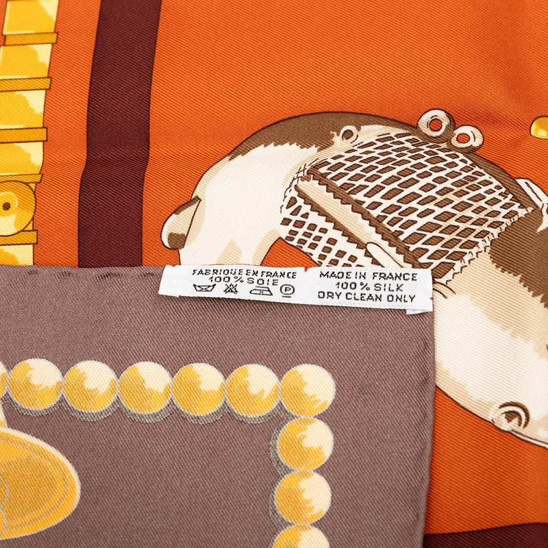 Cuillers d Afrique Silk Scarf 90 - Image 5