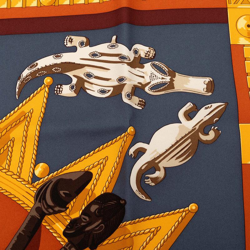 Cuillers d Afrique Silk Scarf 90 - Image 6