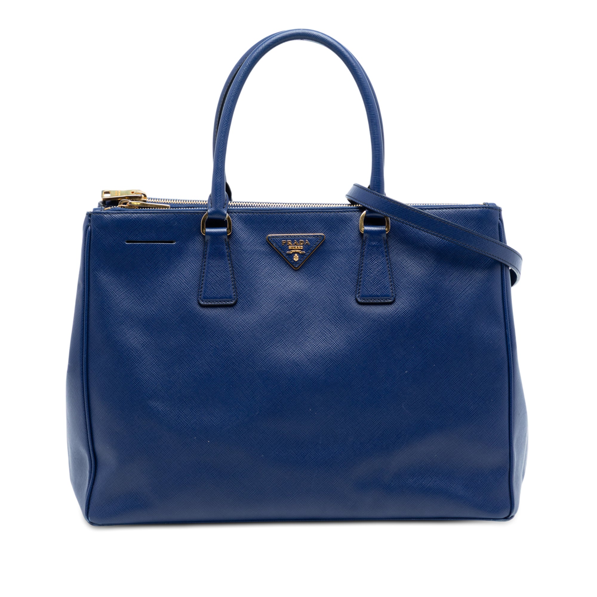 Large Saffiano Lux Galleria Double Zip Tote - Image 1