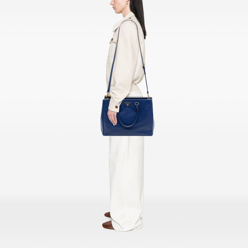Large Saffiano Lux Galleria Double Zip Tote - Image 6