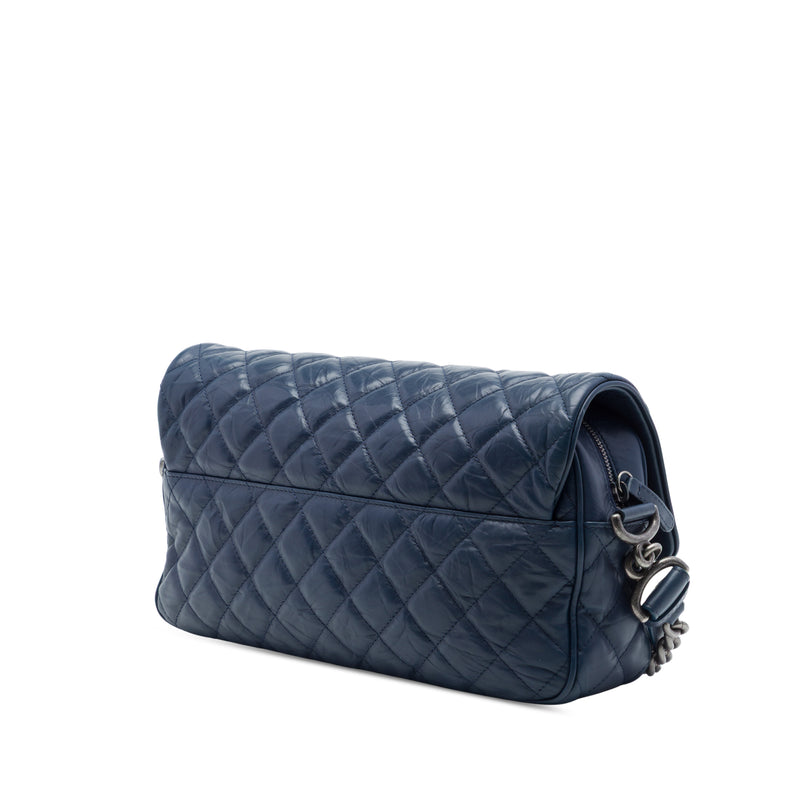 Medium Quilted Crumpled Calfskin Airlines Casual Rock Flap - Image 2