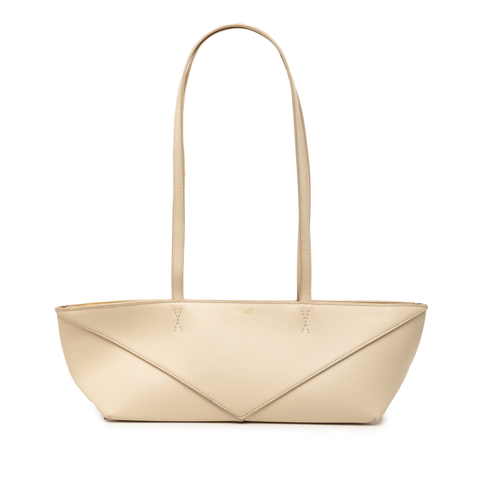 Calfskin Cropped Puzzle Fold Shoulder Bag - Image 1