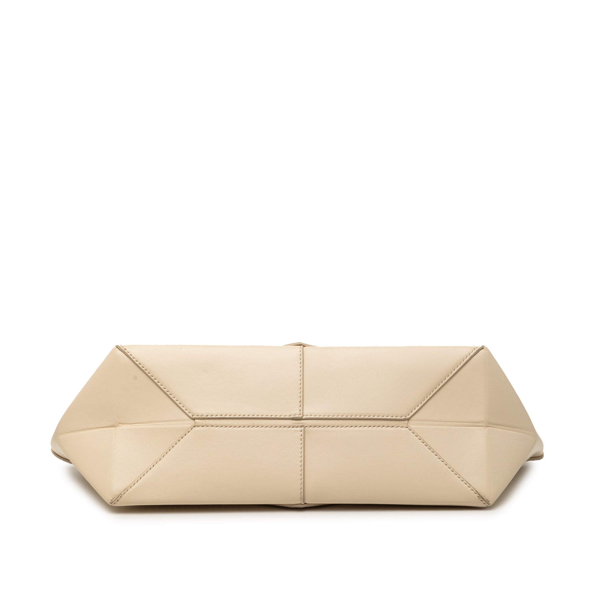 Calfskin Cropped Puzzle Fold Shoulder Bag - Image 3