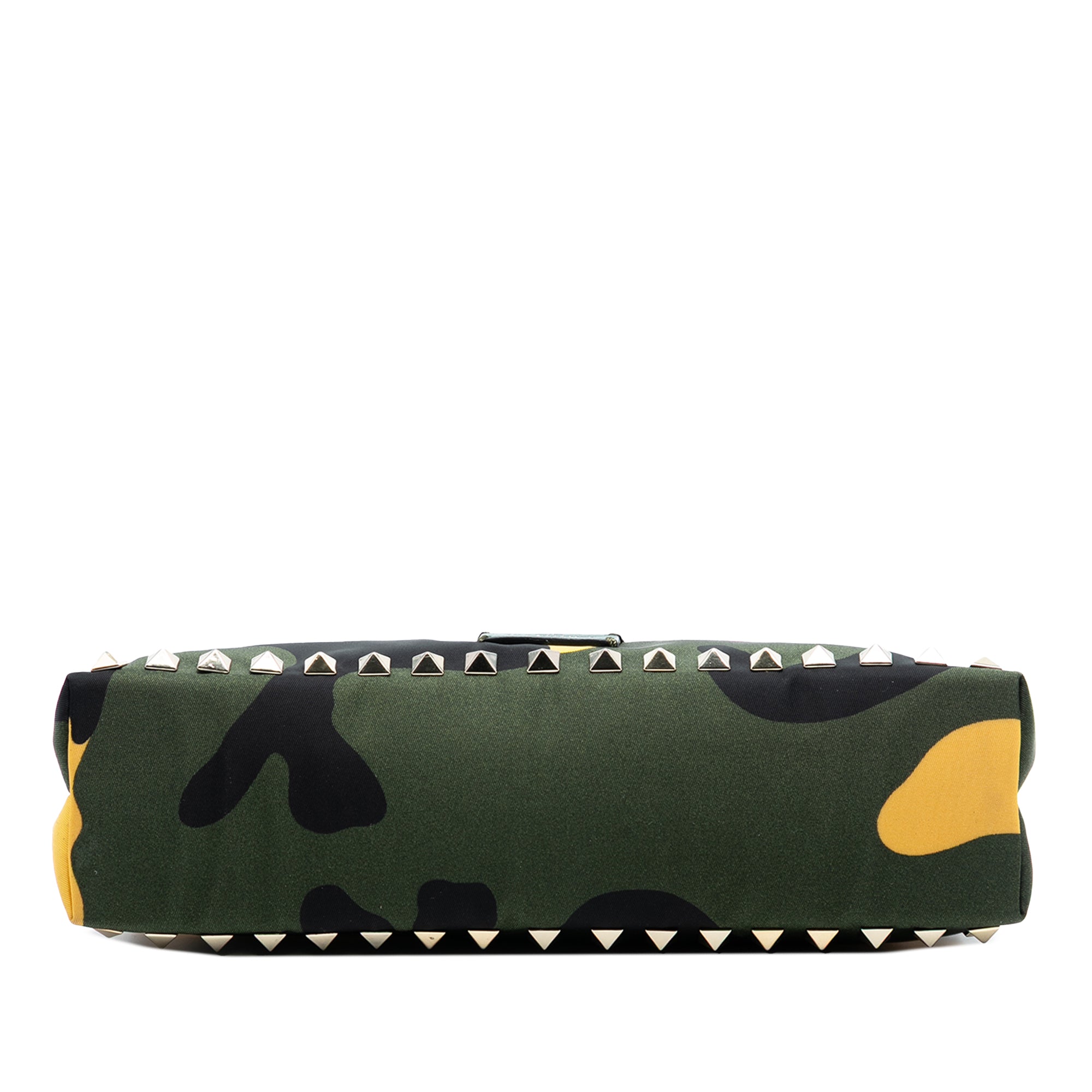Nylon Rockstud Camouflage Double Zip Clutch - Image 3