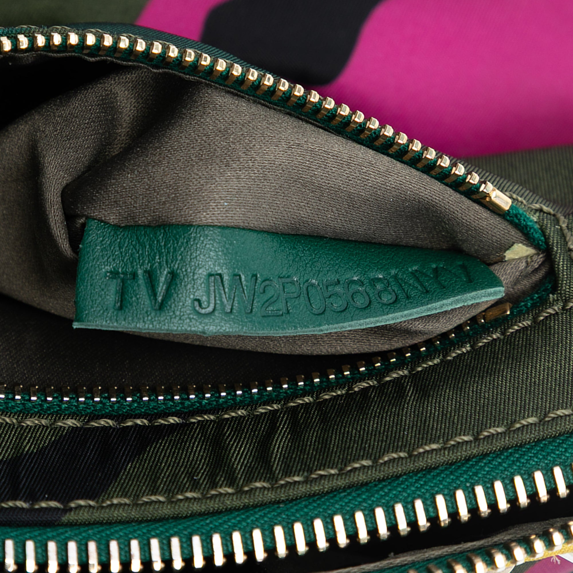 Nylon Rockstud Camouflage Double Zip Clutch - Image 6