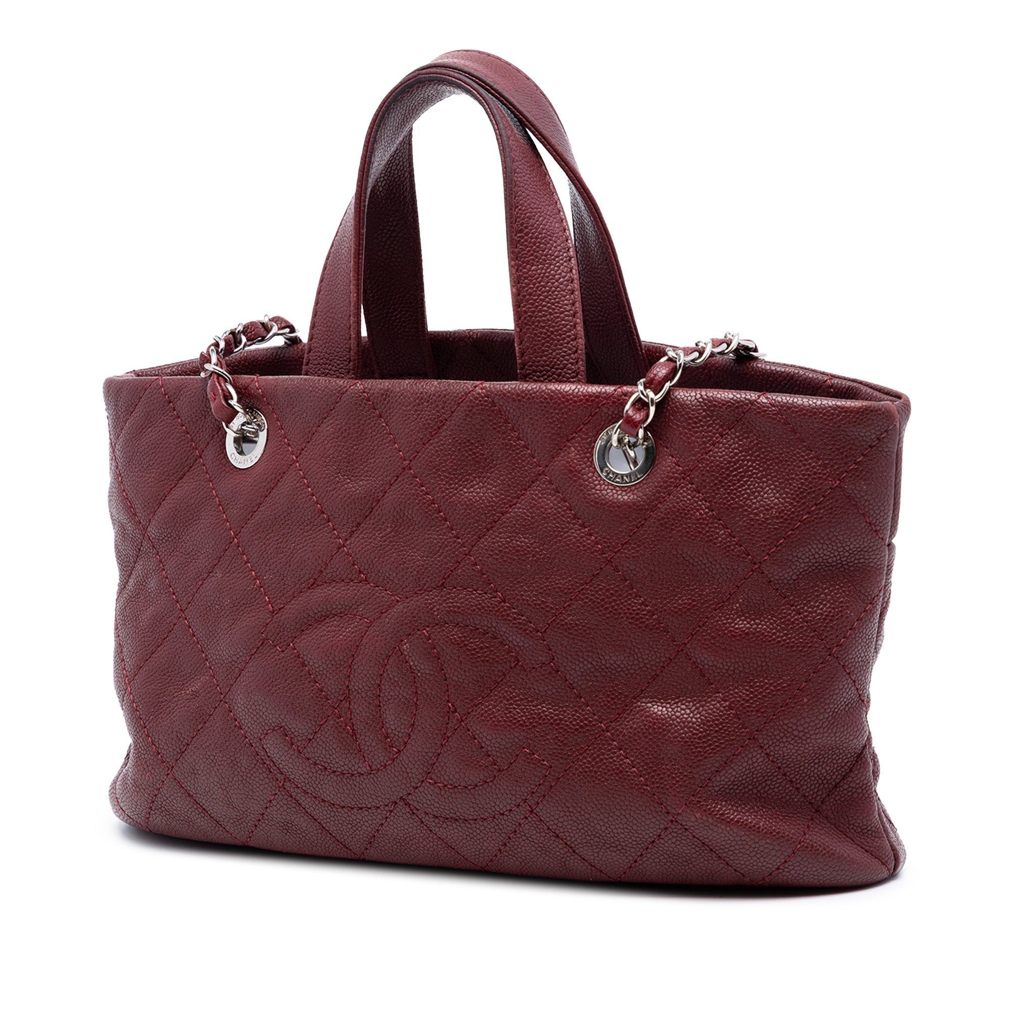 Quilted Caviar Shopping Tote - Image 2