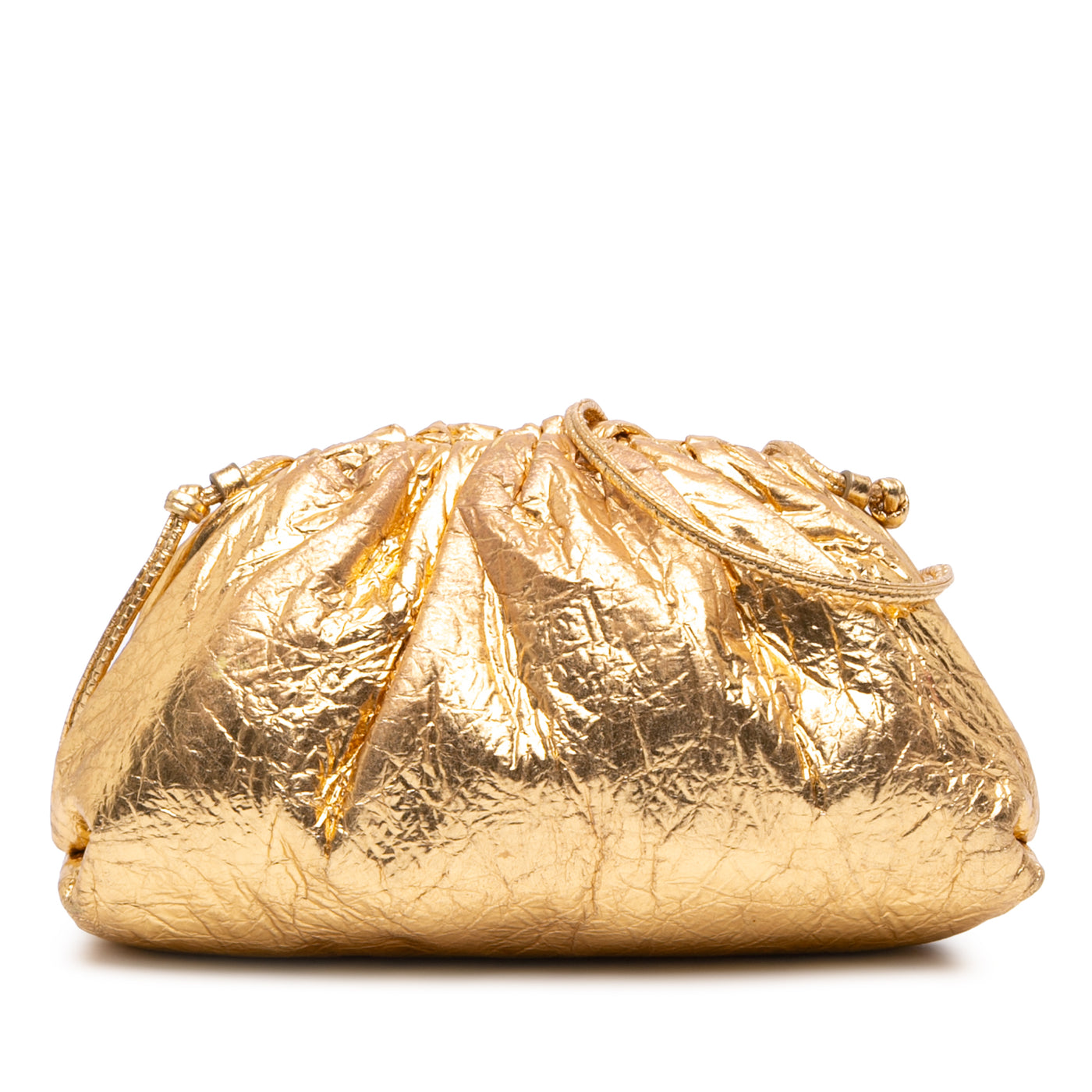 Metallic Crinkled Lambskin The Mini Pouch Crossbody - Image 1