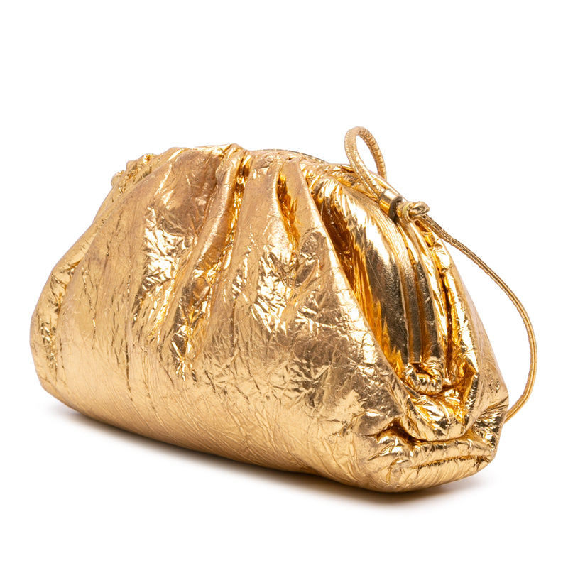Metallic Crinkled Lambskin The Mini Pouch Crossbody - Image 2