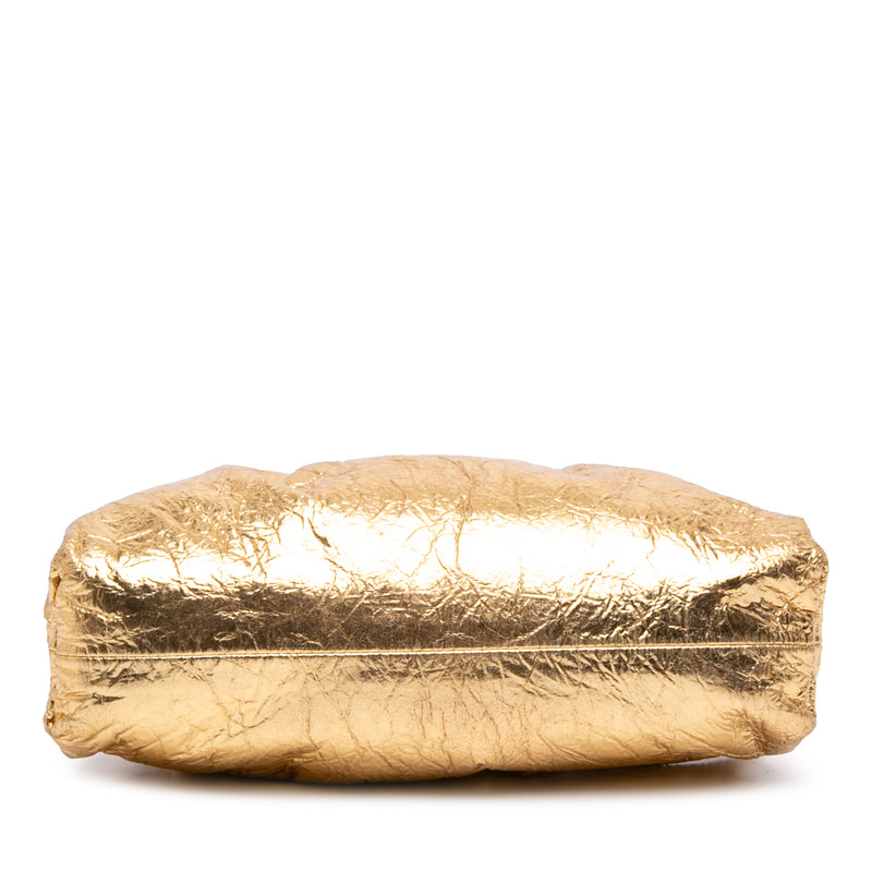 Metallic Crinkled Lambskin The Mini Pouch Crossbody - Image 3