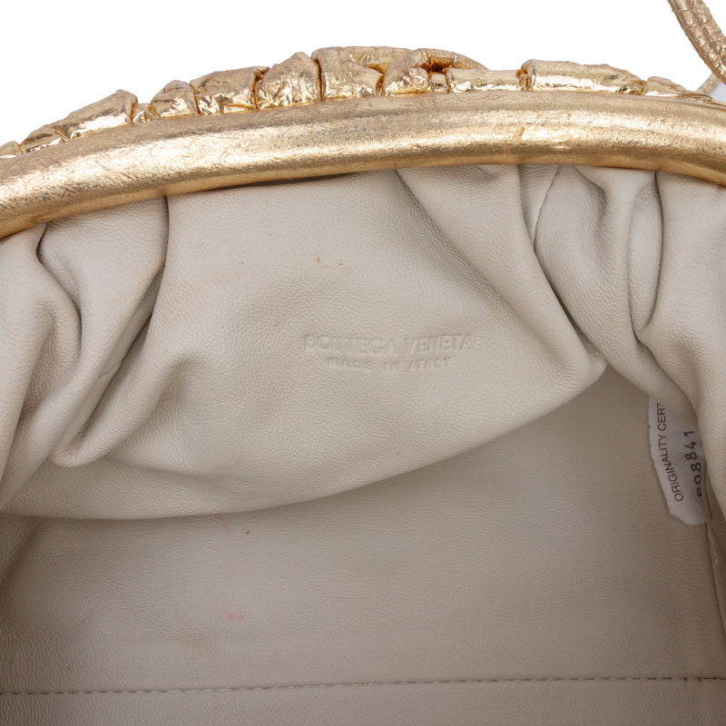 Metallic Crinkled Lambskin The Mini Pouch Crossbody - Image 5
