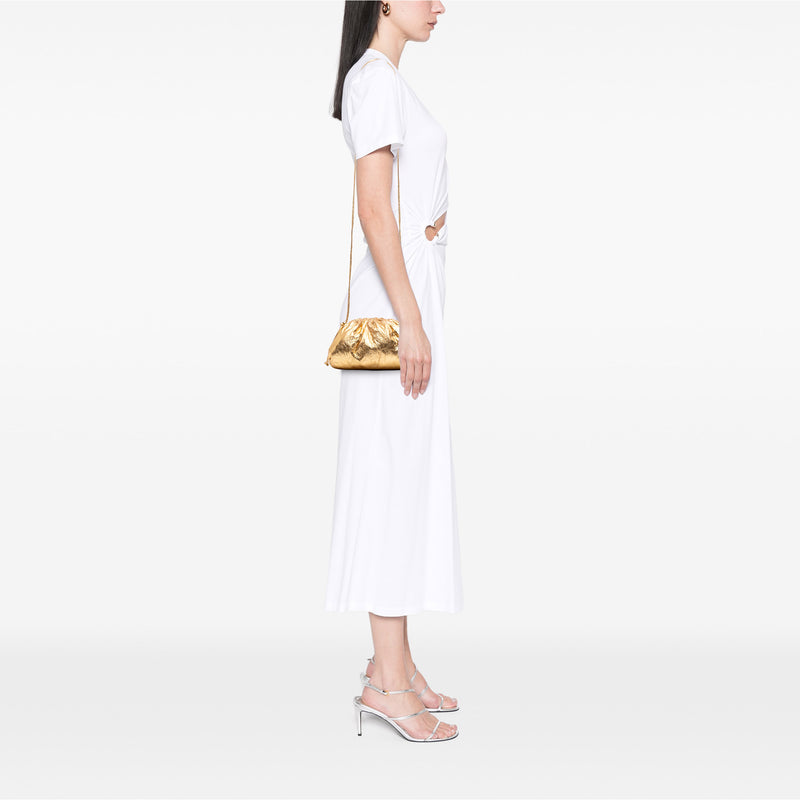 Metallic Crinkled Lambskin The Mini Pouch Crossbody - Image 6