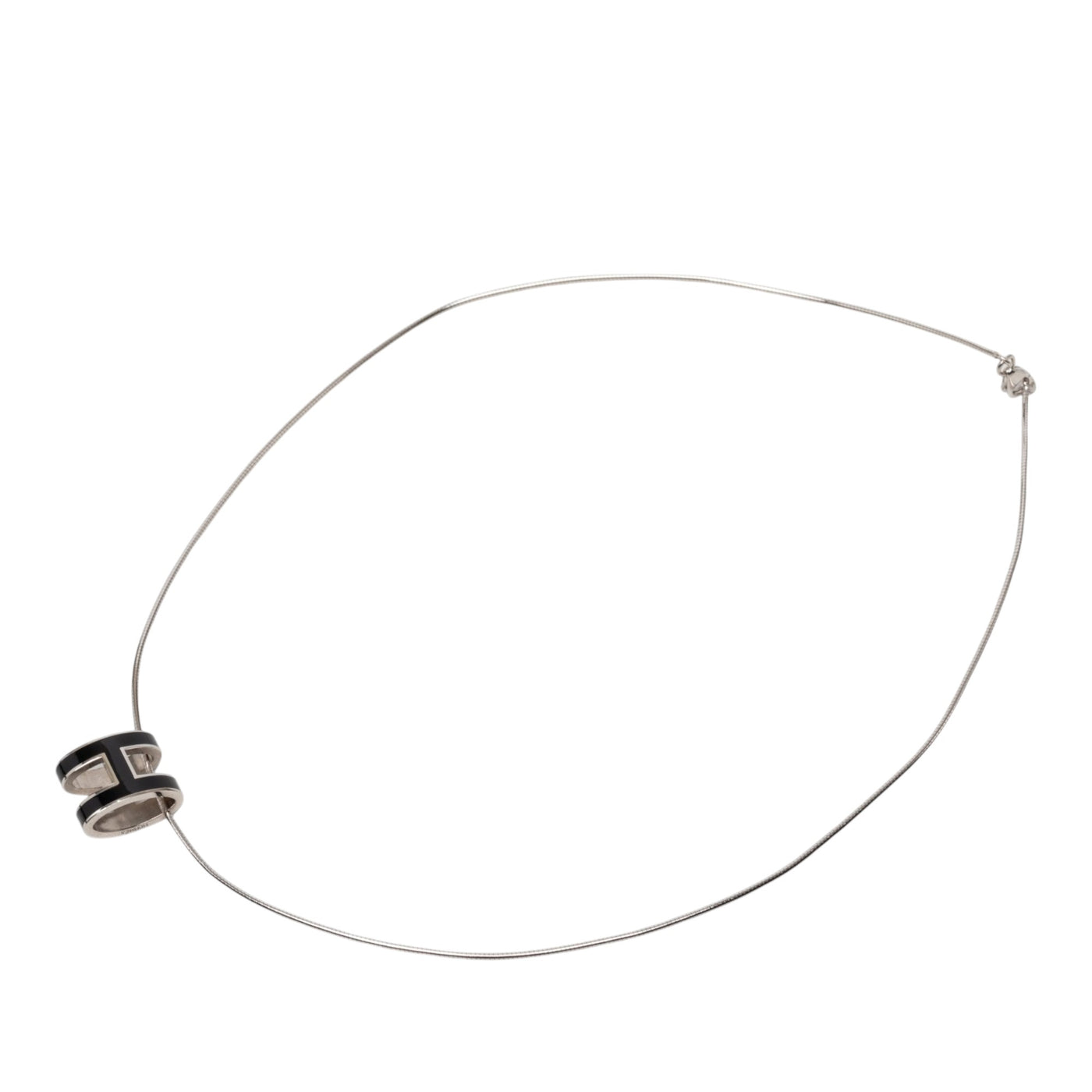 Enamel Pop H Pendant Necklace - Image 1