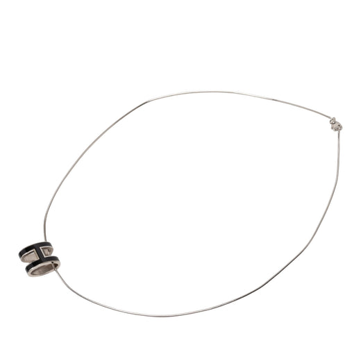 Enamel Pop H Pendant Necklace - Image 1