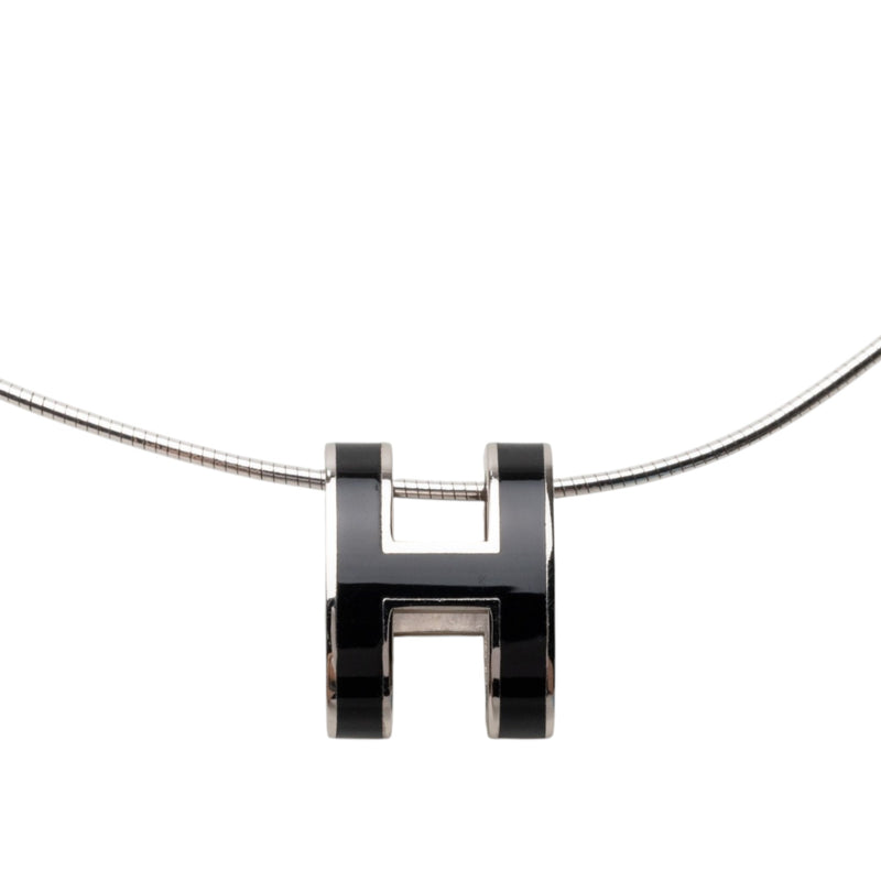 Enamel Pop H Pendant Necklace - Image 2