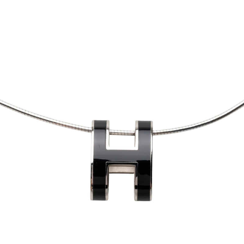 Enamel Pop H Pendant Necklace - Image 3