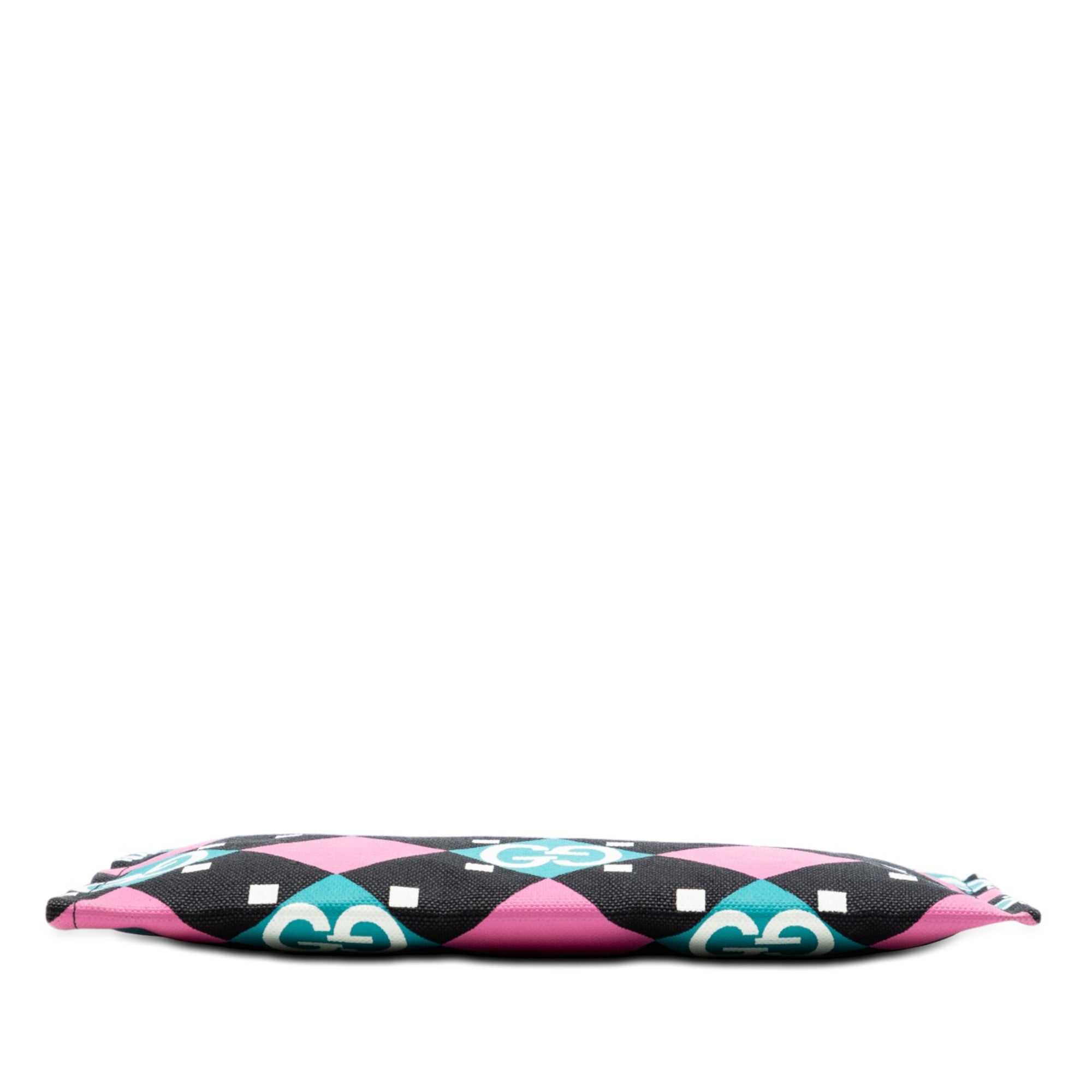 Jumbo GG Canvas Geometric Print Clutch - Image 3