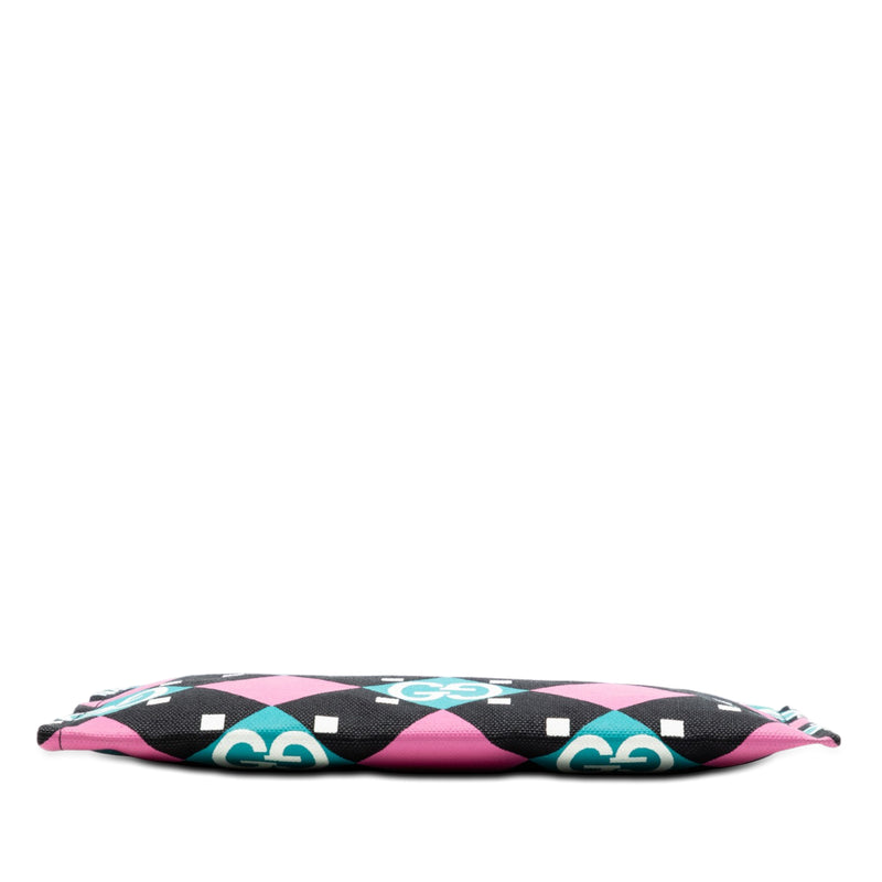 Jumbo GG Canvas Geometric Print Clutch - Image 3