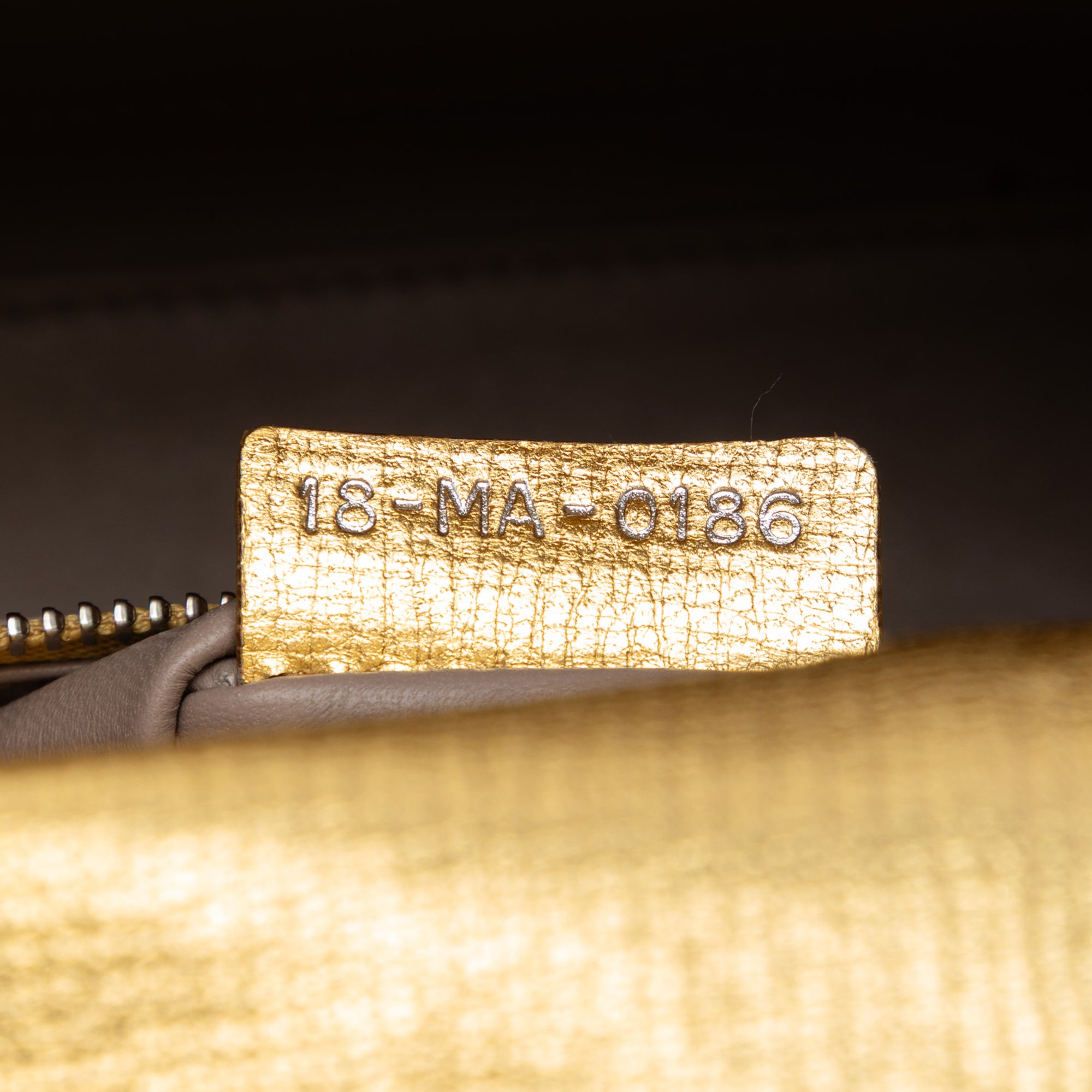 Small Metallic Grained Calfskin Cannage My ABCDior Lady Dior - Image 6