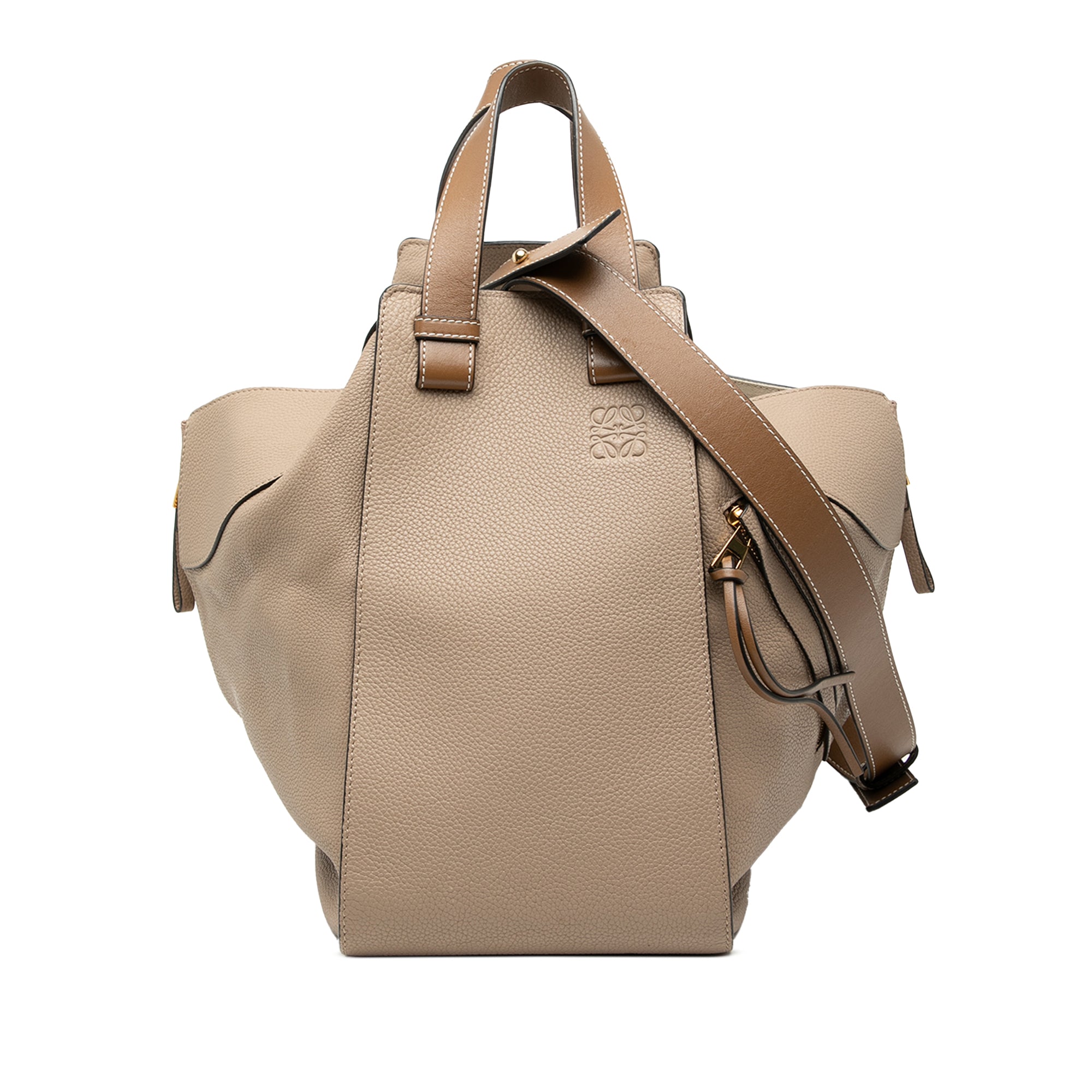 Medium Grained Calfskin Hammock Satchel - Image 1