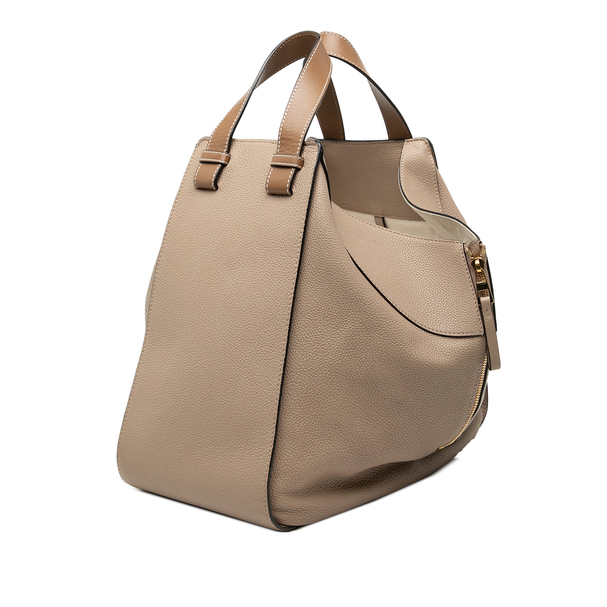 Medium Grained Calfskin Hammock Satchel - Image 2