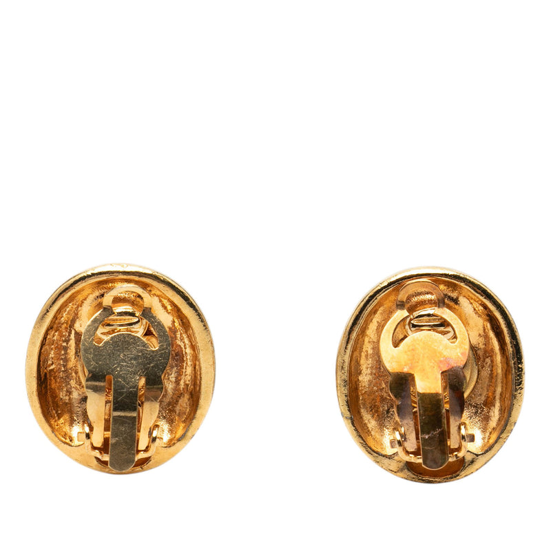 Gold Plated Mademoiselle Clip On Earrings - Image 2