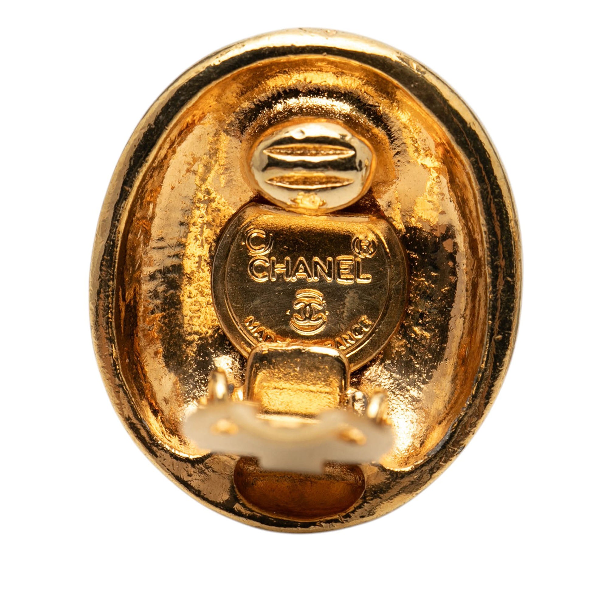 Gold Plated Mademoiselle Clip On Earrings - Image 3
