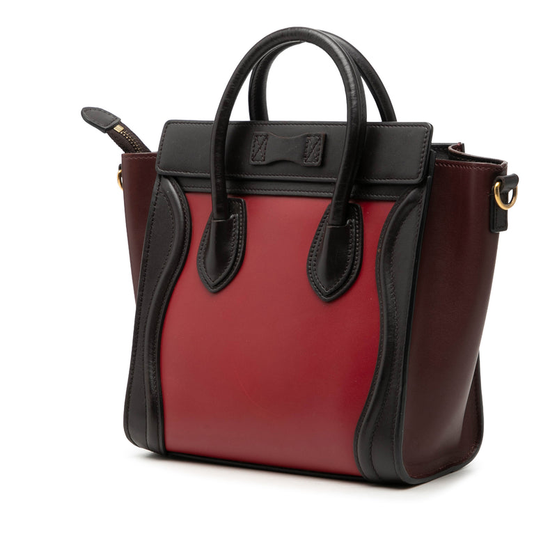 Nano Tricolor Leather Luggage Tote - Image 2