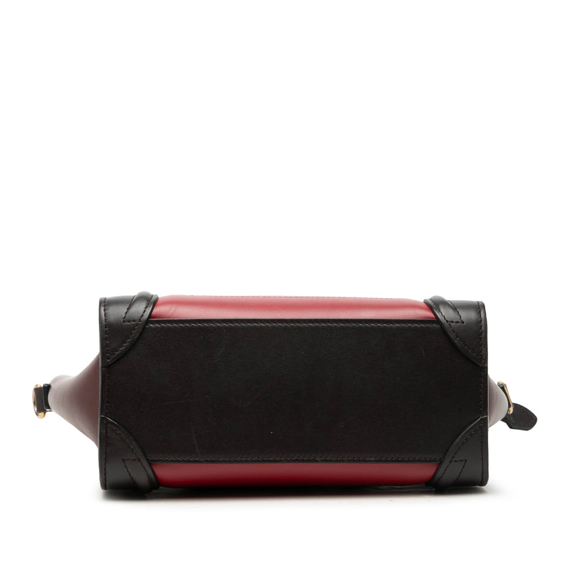 Nano Tricolor Leather Luggage Tote - Image 3