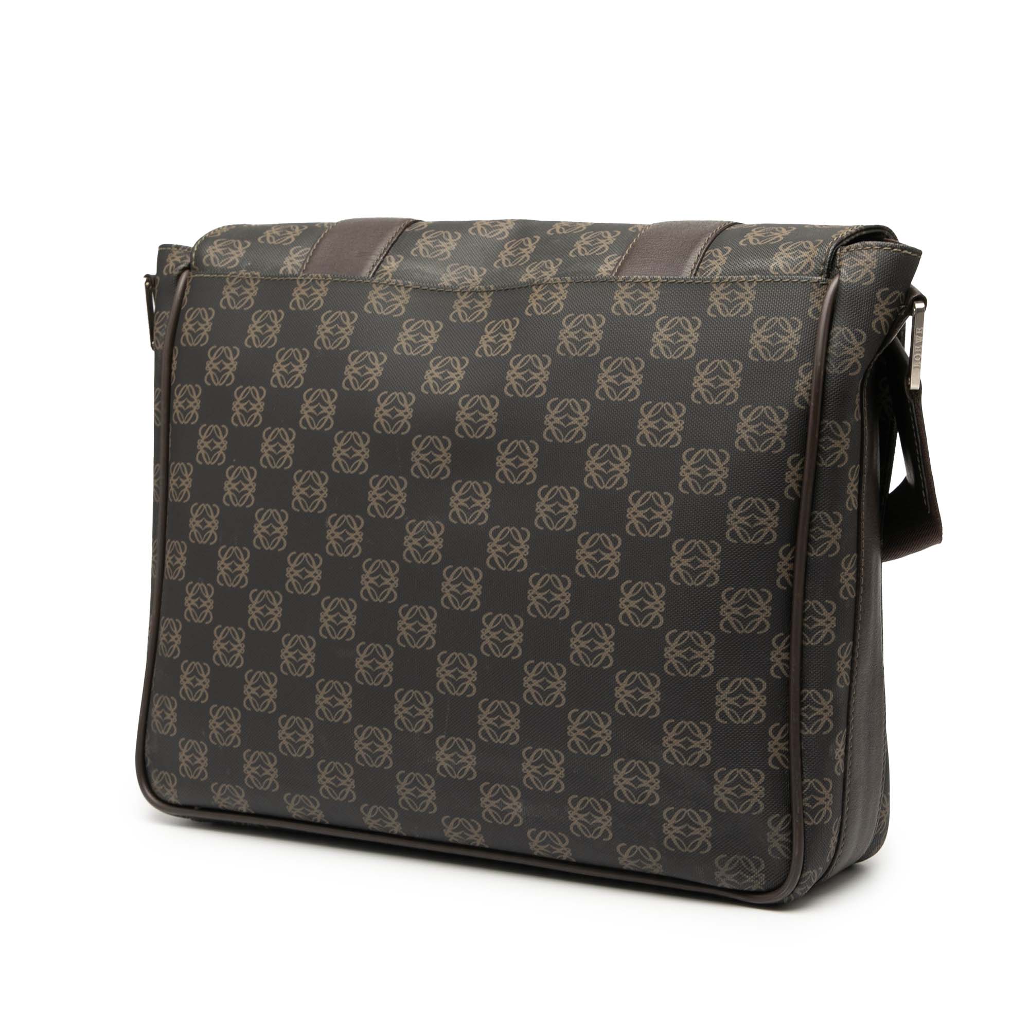 Anagram Coated Canvas Flap Crossbody - Image 2
