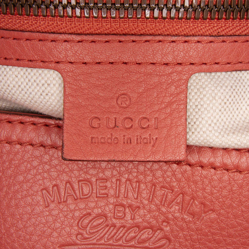 Medium Calfskin Bamboo Shopper Satchel - Image 5