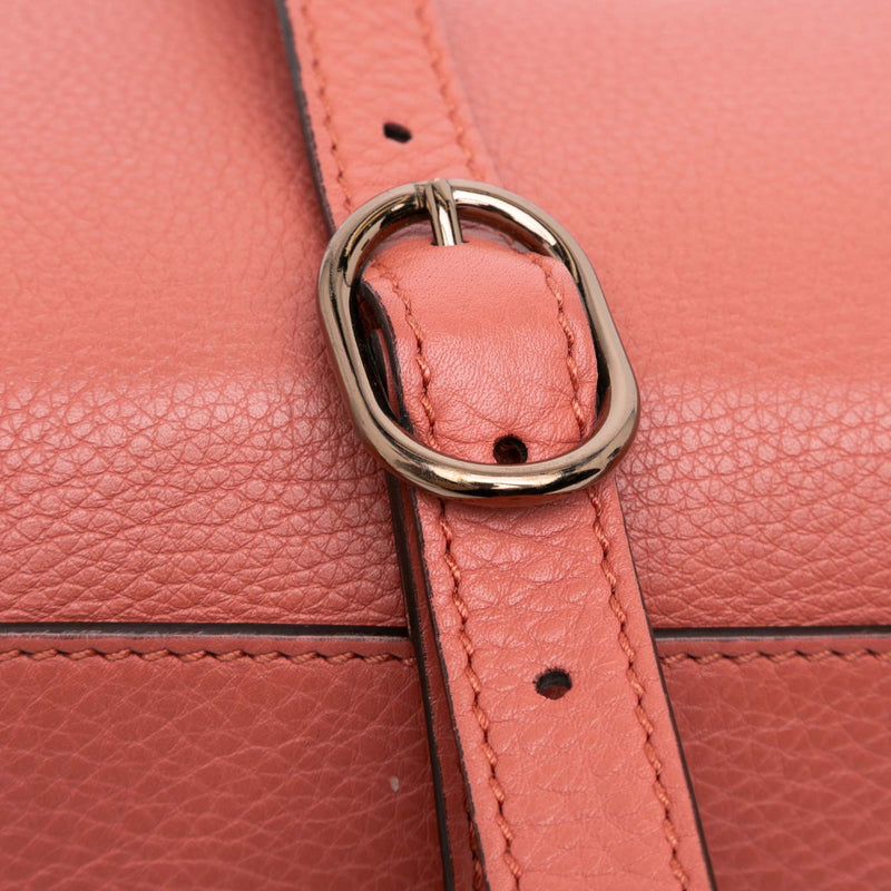 Medium Calfskin Bamboo Shopper Satchel - Image 7