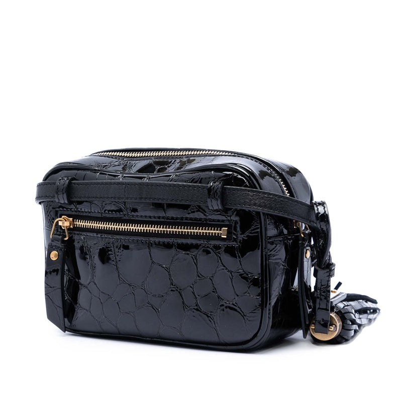 Croc Embossed Patent Lou Belt Bag - Image 2