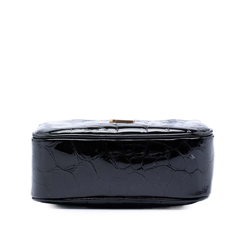 Croc Embossed Patent Lou Belt Bag - Image 3