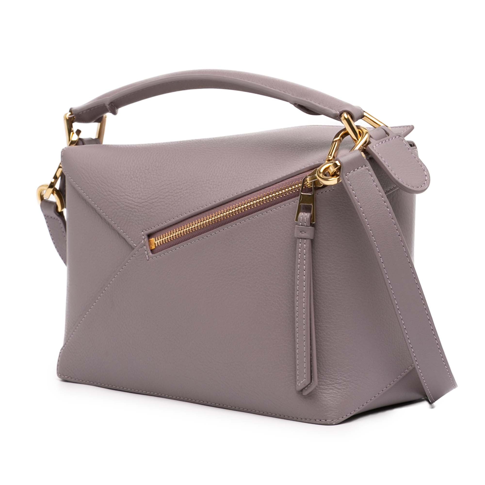 Small Calfskin Puzzle Edge Satchel - Image 2