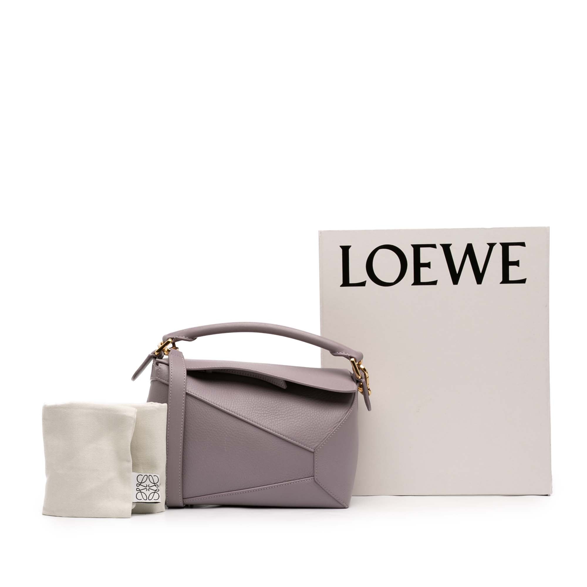 Small Calfskin Puzzle Edge Satchel - Image 7