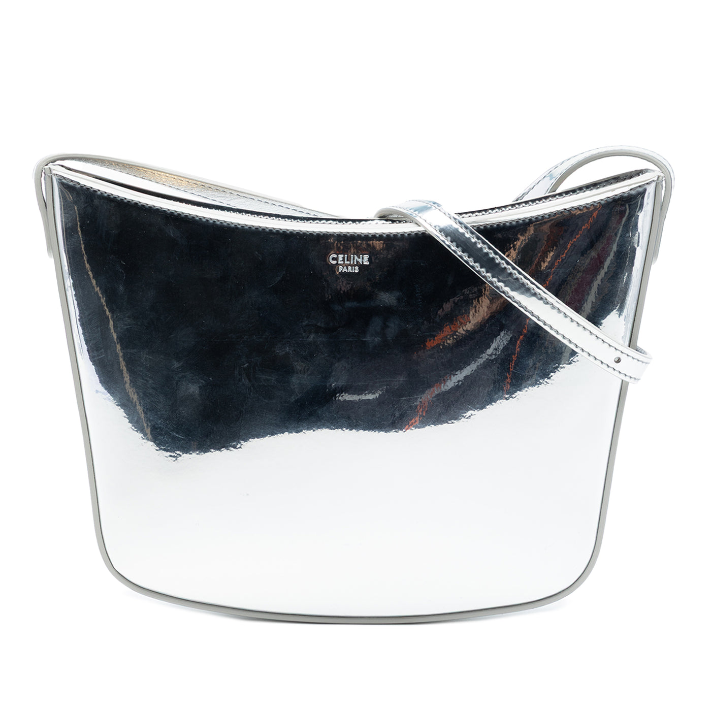 Medium Mirror Calfskin Croque Shoulder Bag - Image 1