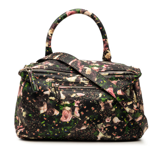 Medium Floral Printed Calfskin Pandora Satchel - Image 1