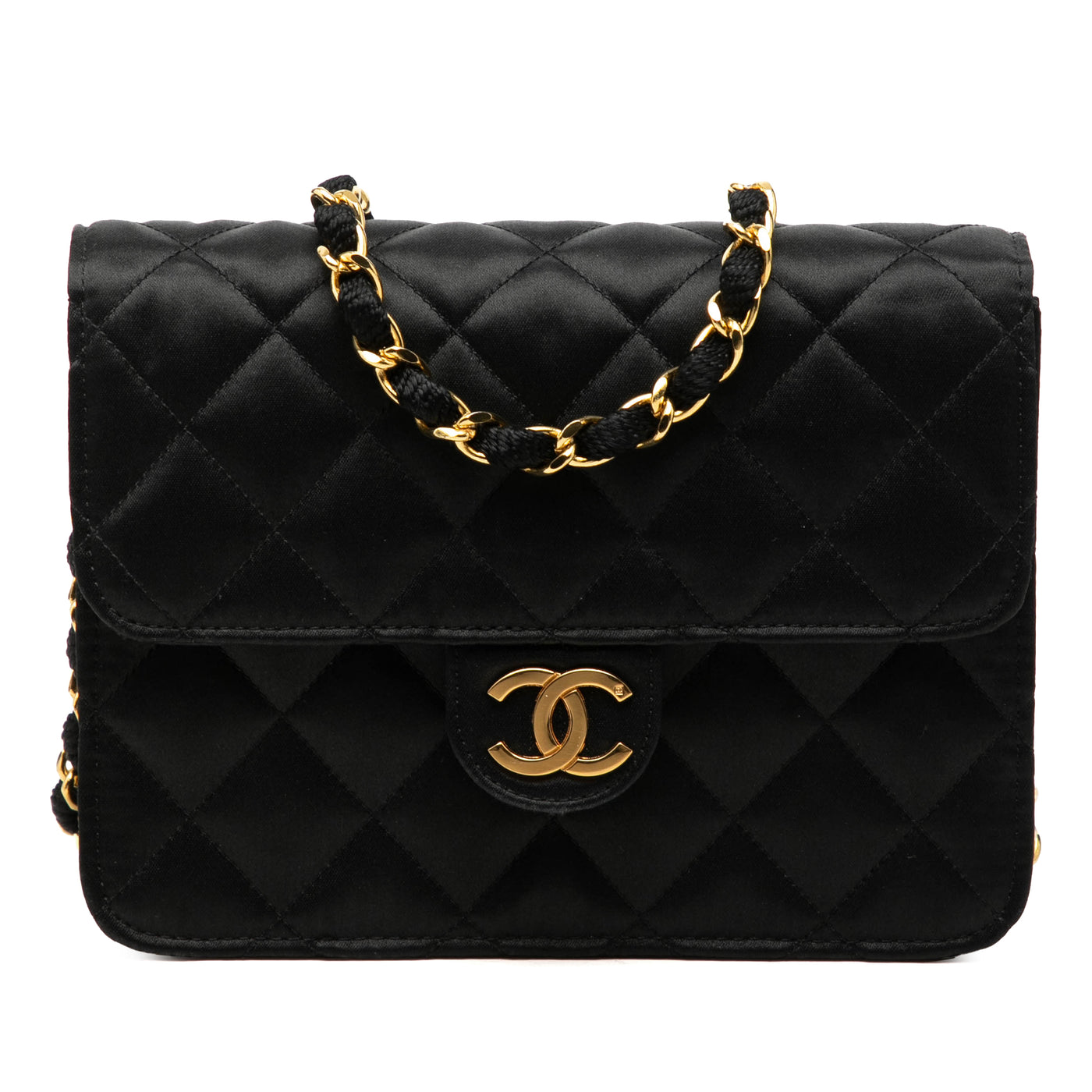 Mini Square Classic Satin Single Flap - Image 1