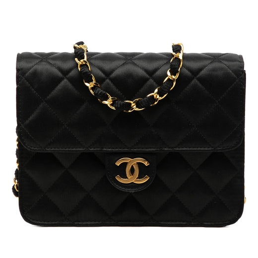 Mini Square Classic Satin Single Flap - Image 1