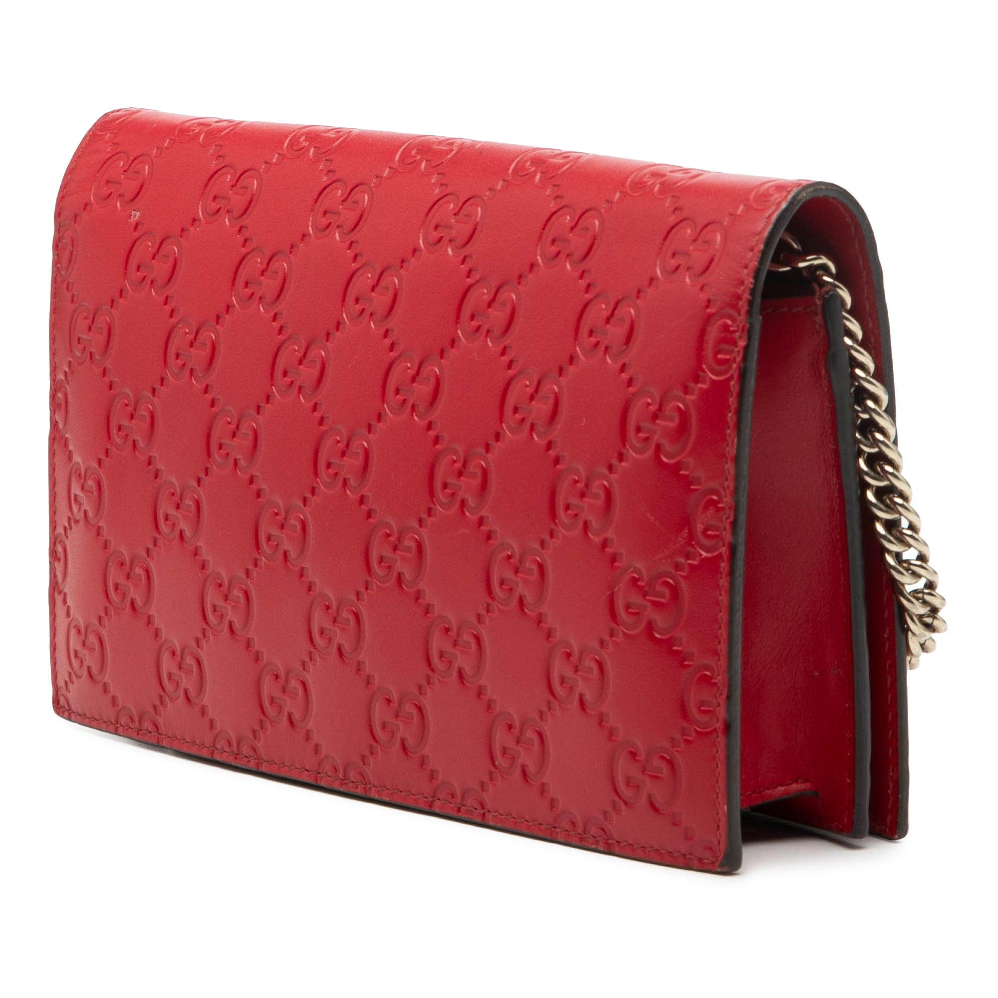 Mini Guccissima Bow Signature Wallet On Chain - Image 2