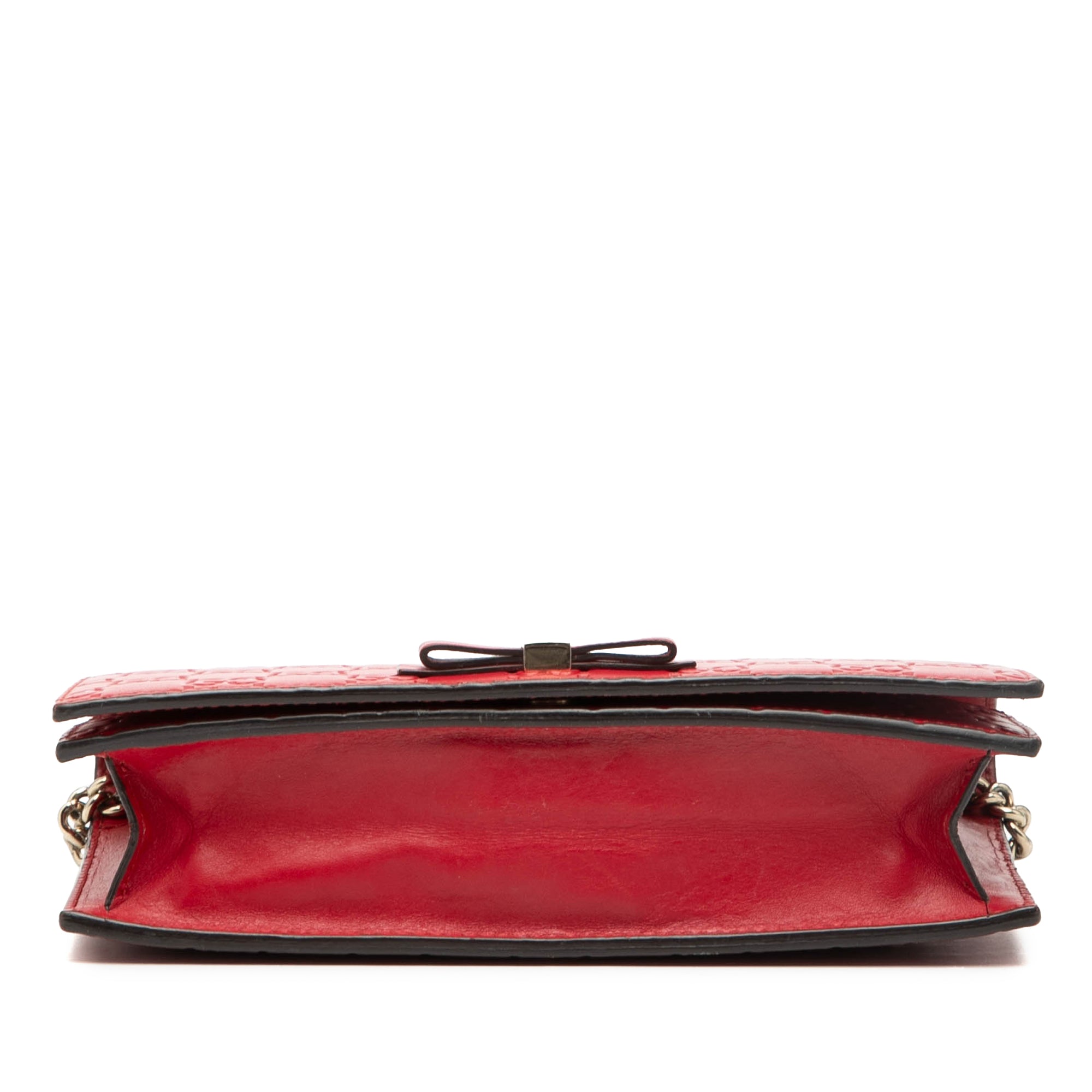 Mini Guccissima Bow Signature Wallet On Chain - Image 3