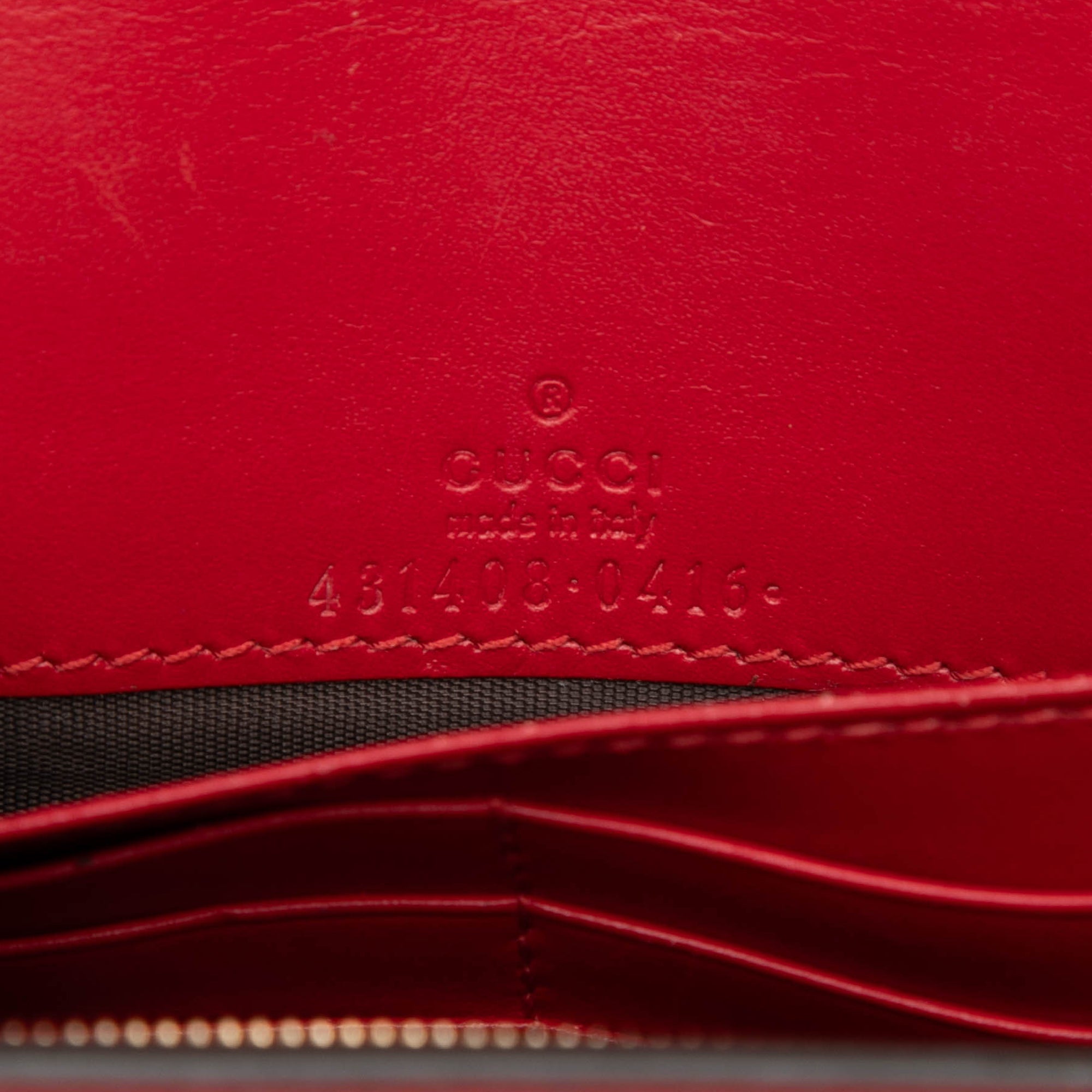 Mini Guccissima Bow Signature Wallet On Chain - Image 5