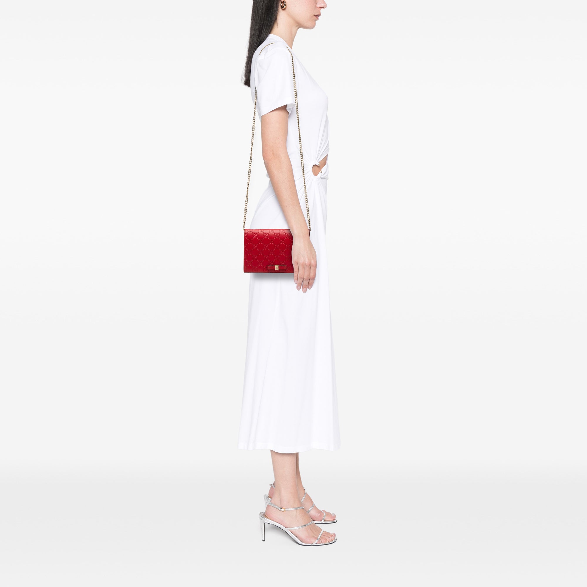 Mini Guccissima Bow Signature Wallet On Chain - Image 6