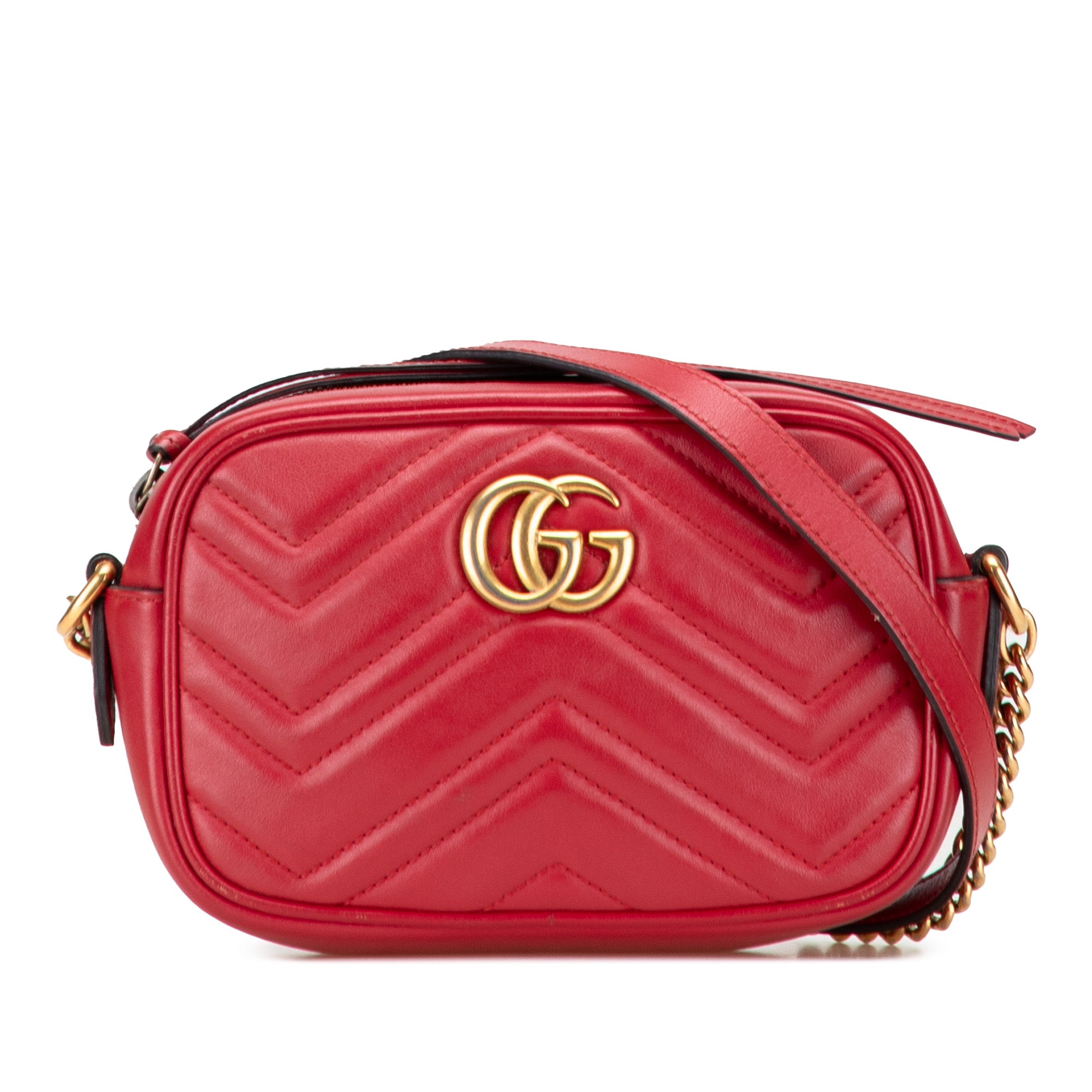 Mini GG Marmont Matelasse Leather Crossbody - Image 1