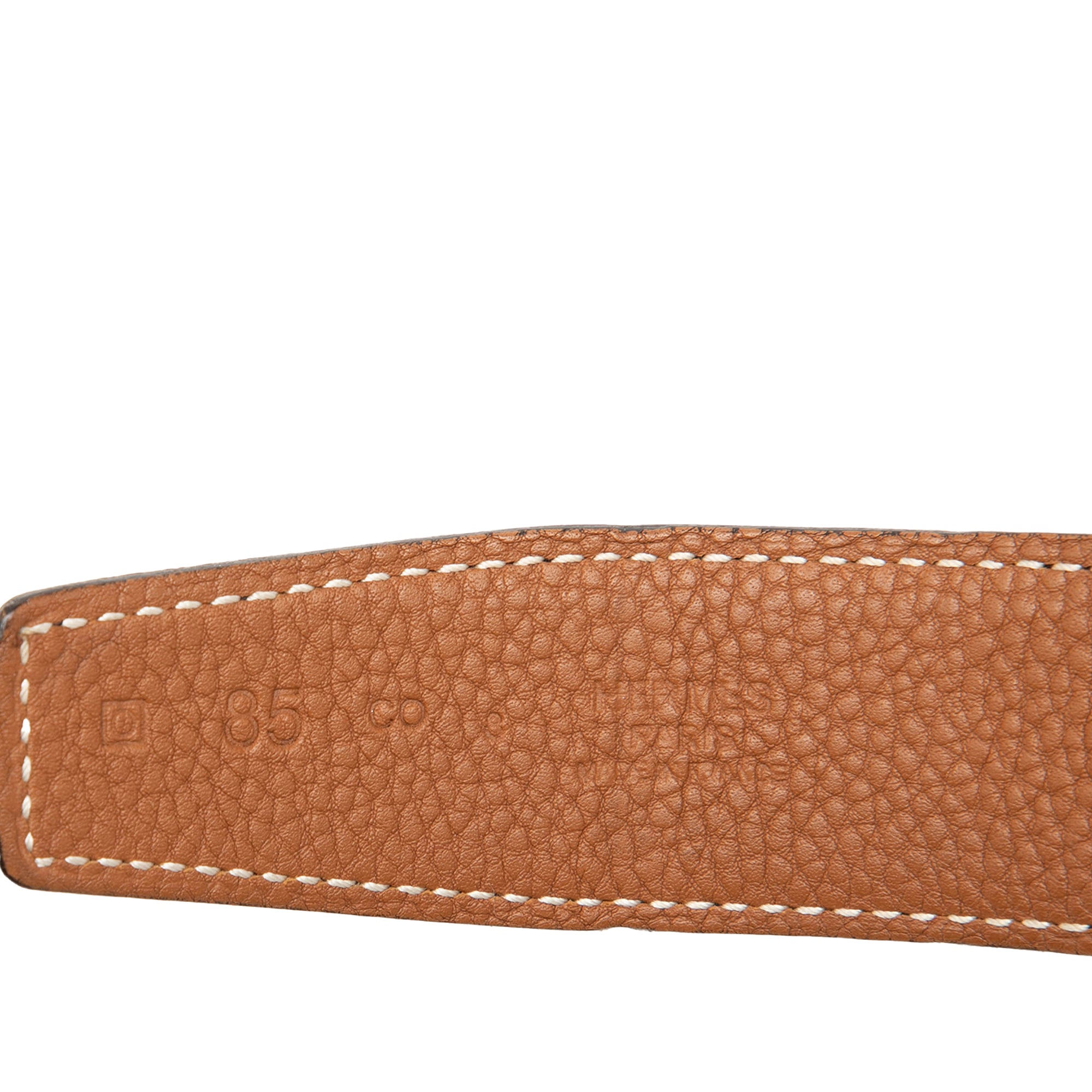 Togo and Box Calf H Strie Reversible Belt - Image 5