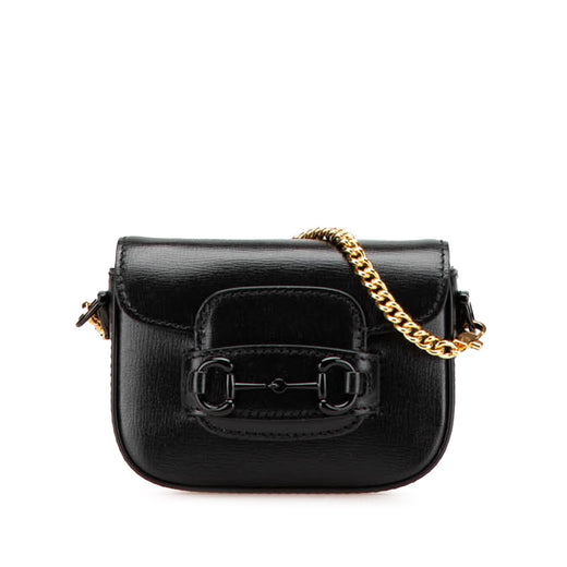 Mini Leather Horsebit 1955 Web Satchel - Image 1
