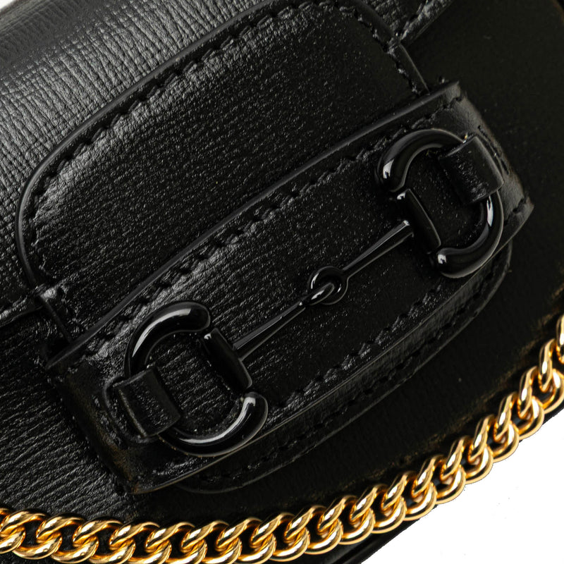 Mini Leather Horsebit 1955 Web Satchel - Image 7