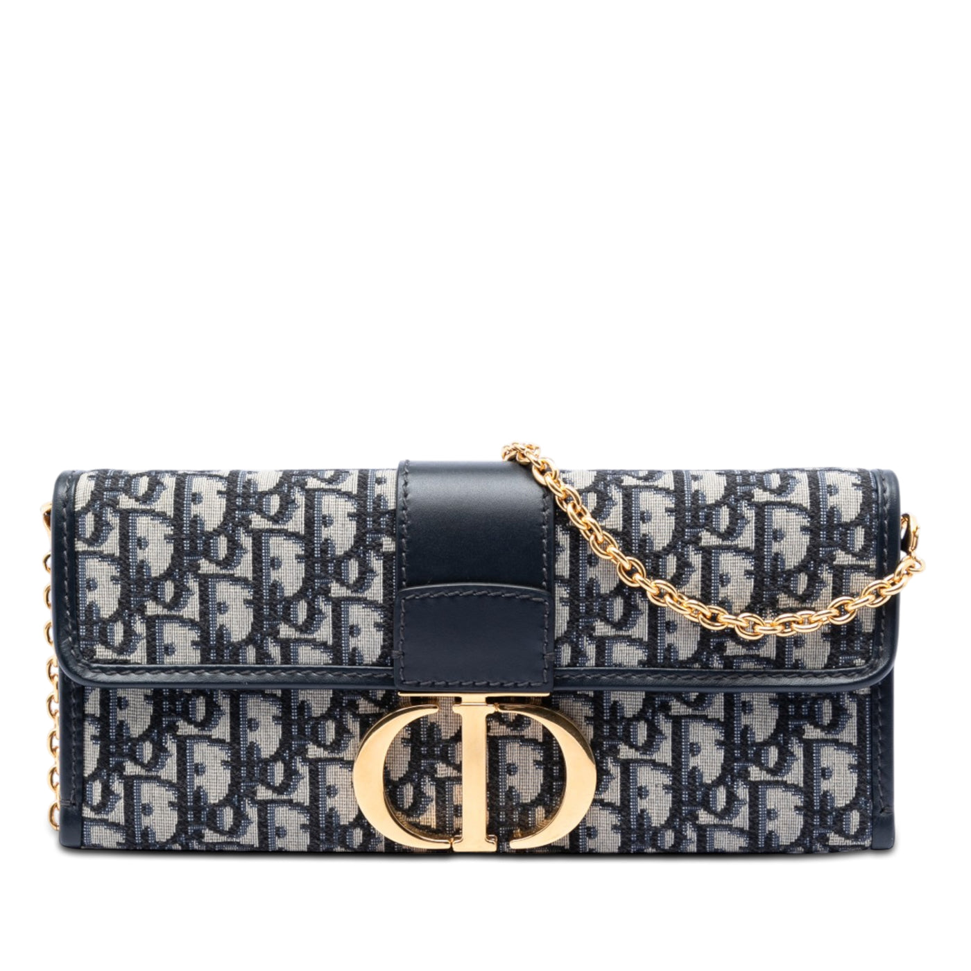 Oblique Canvas 30 Montaigne Clutch With Chain - Image 1